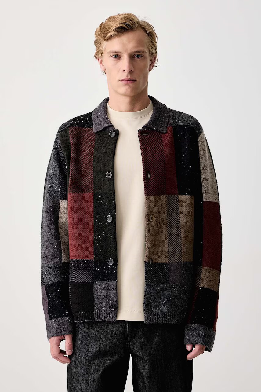 PS Paul Smith cardigan pentru bărbați cu lână