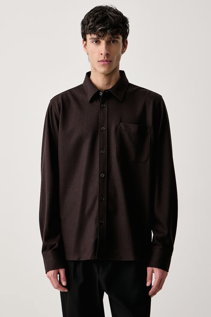 Rag&Bone cămașă pentru bărbați cu lână