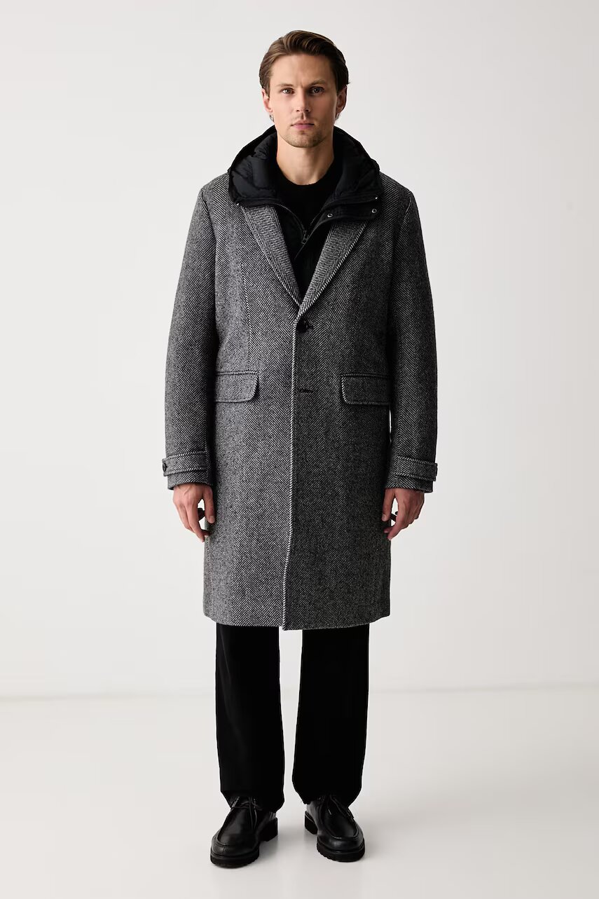 Rag&Bone palton pentru bărbați cu lână Stockton