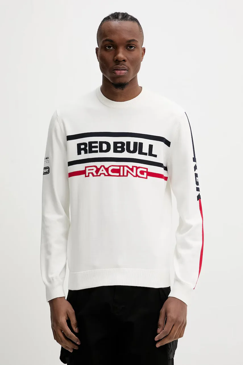 Red Bull Racing x Pepe Jeans pulover de bumbac KNITTED MOTO CREW
