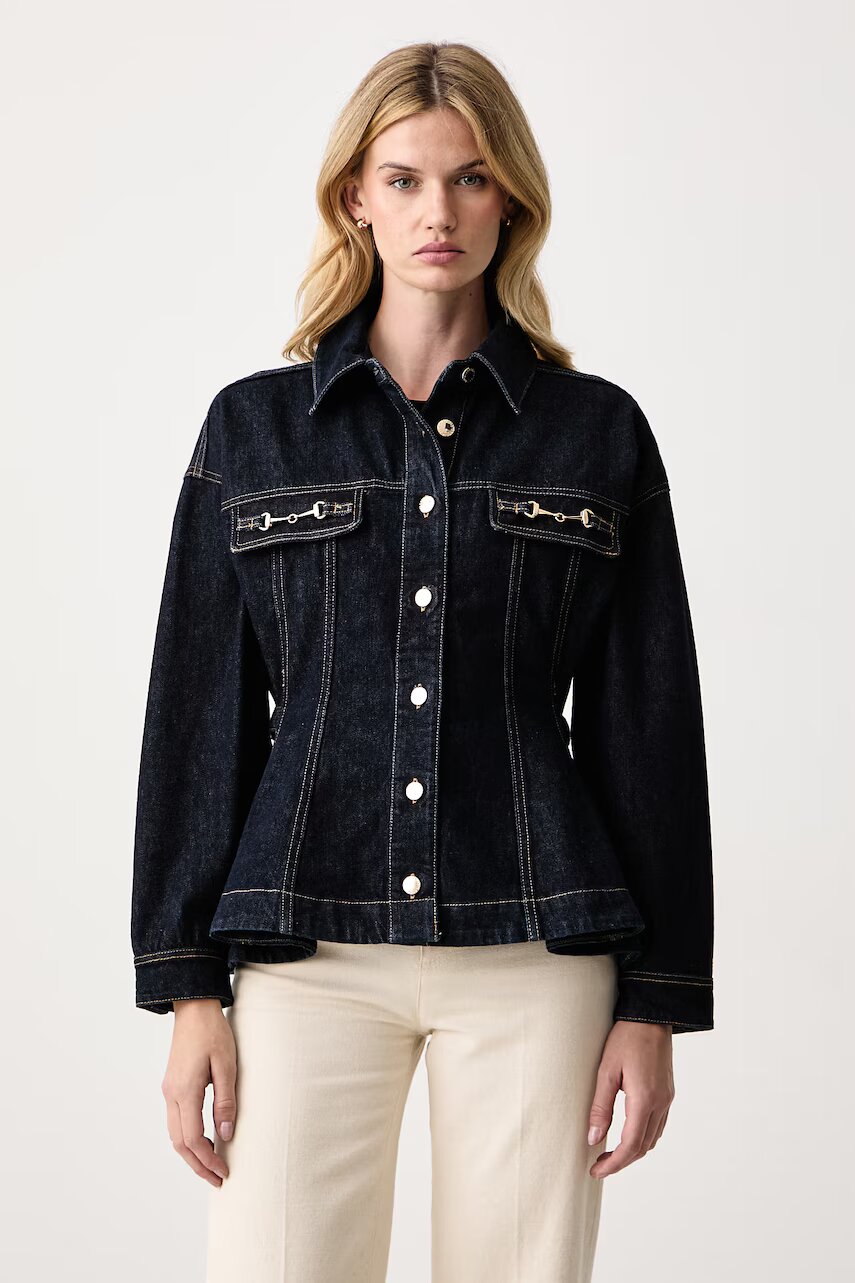 Retrofete cămașă pentru femei din denim Jeannie