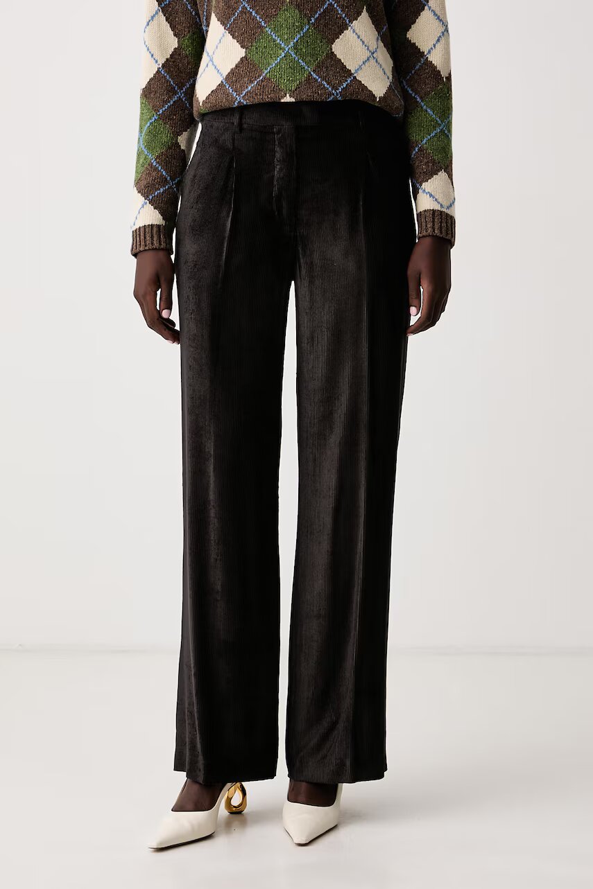 Seventy Venezia pantaloni pentru femei din catifea reiată