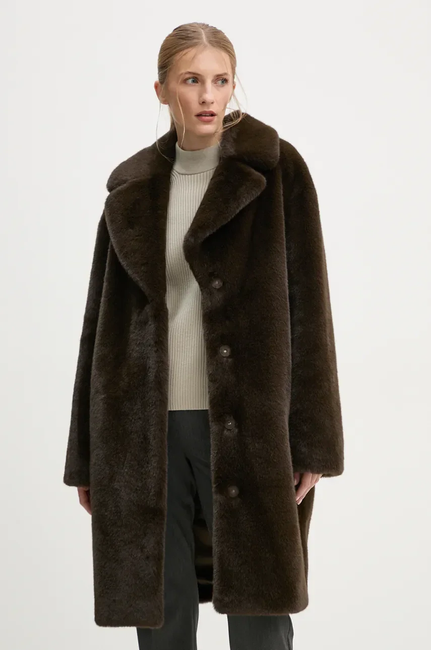 Stand Studio haină de blană artificială pentru femei Camille Cocoon Coat