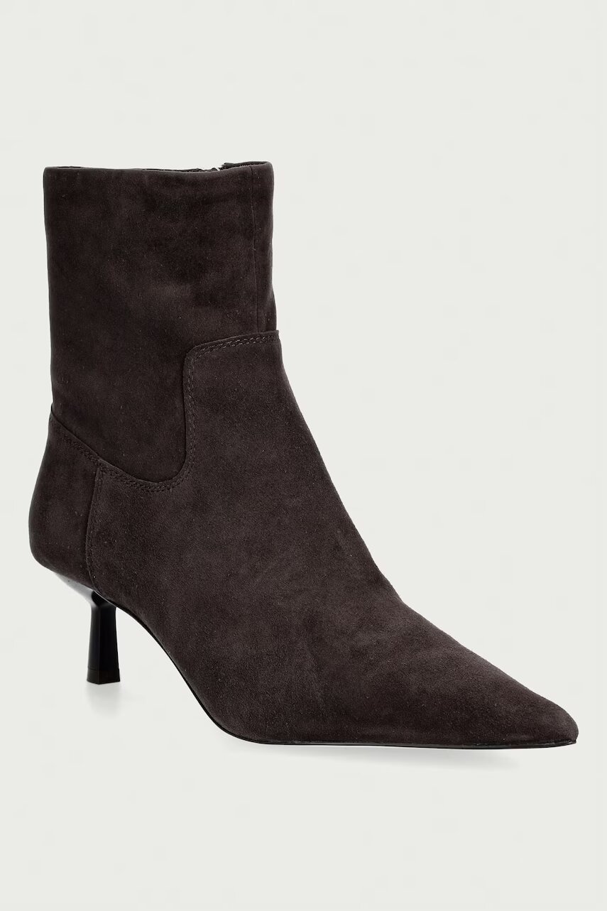 Steve Madden botine pentru femei din piele întoarsă Rebella-S