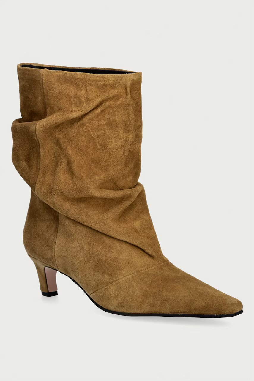 Steve Madden botine pentru femei din piele întoarsă Vexa