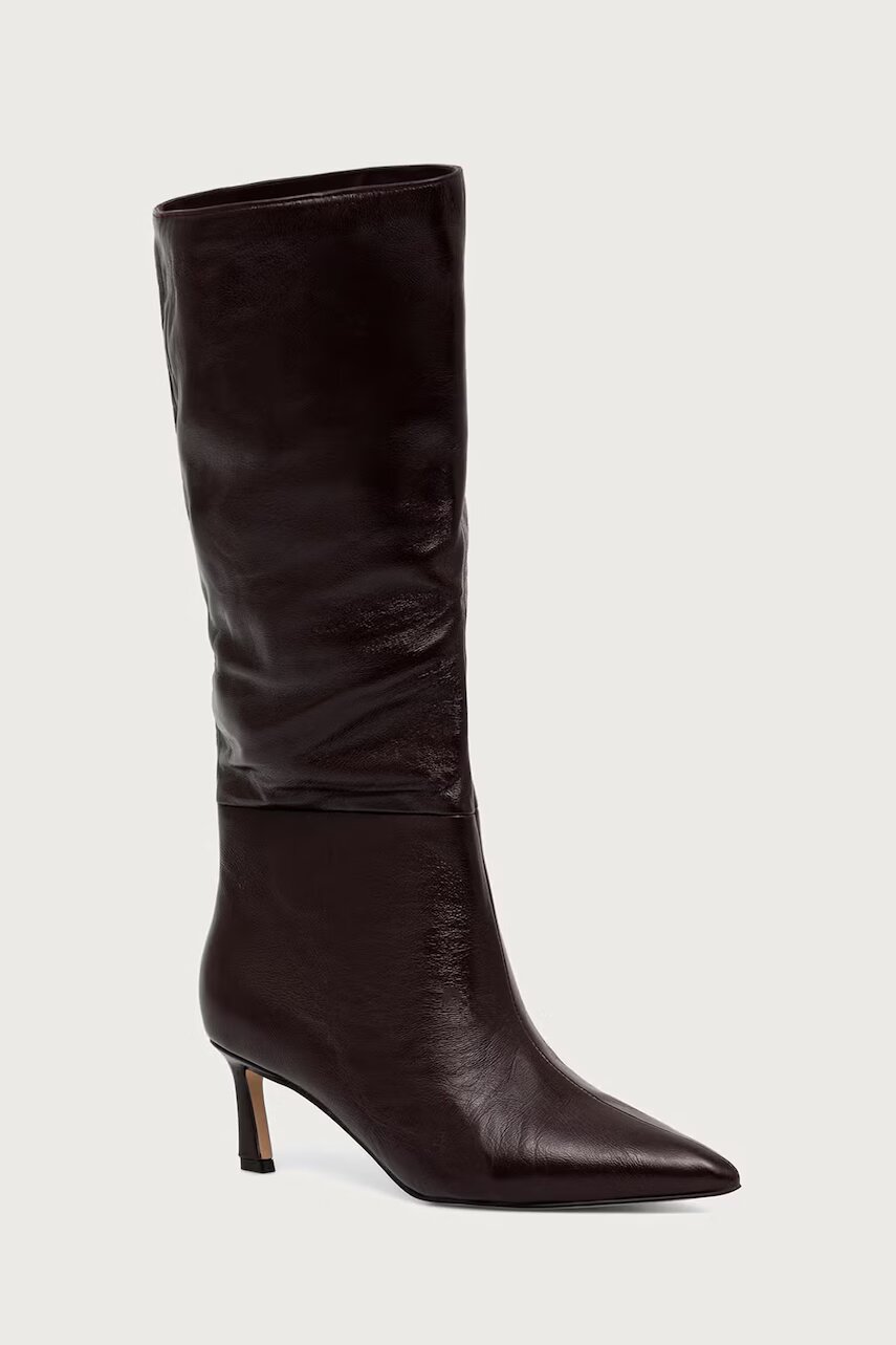 Steve Madden cizme cu toc cui pentru femei din piele Lavan