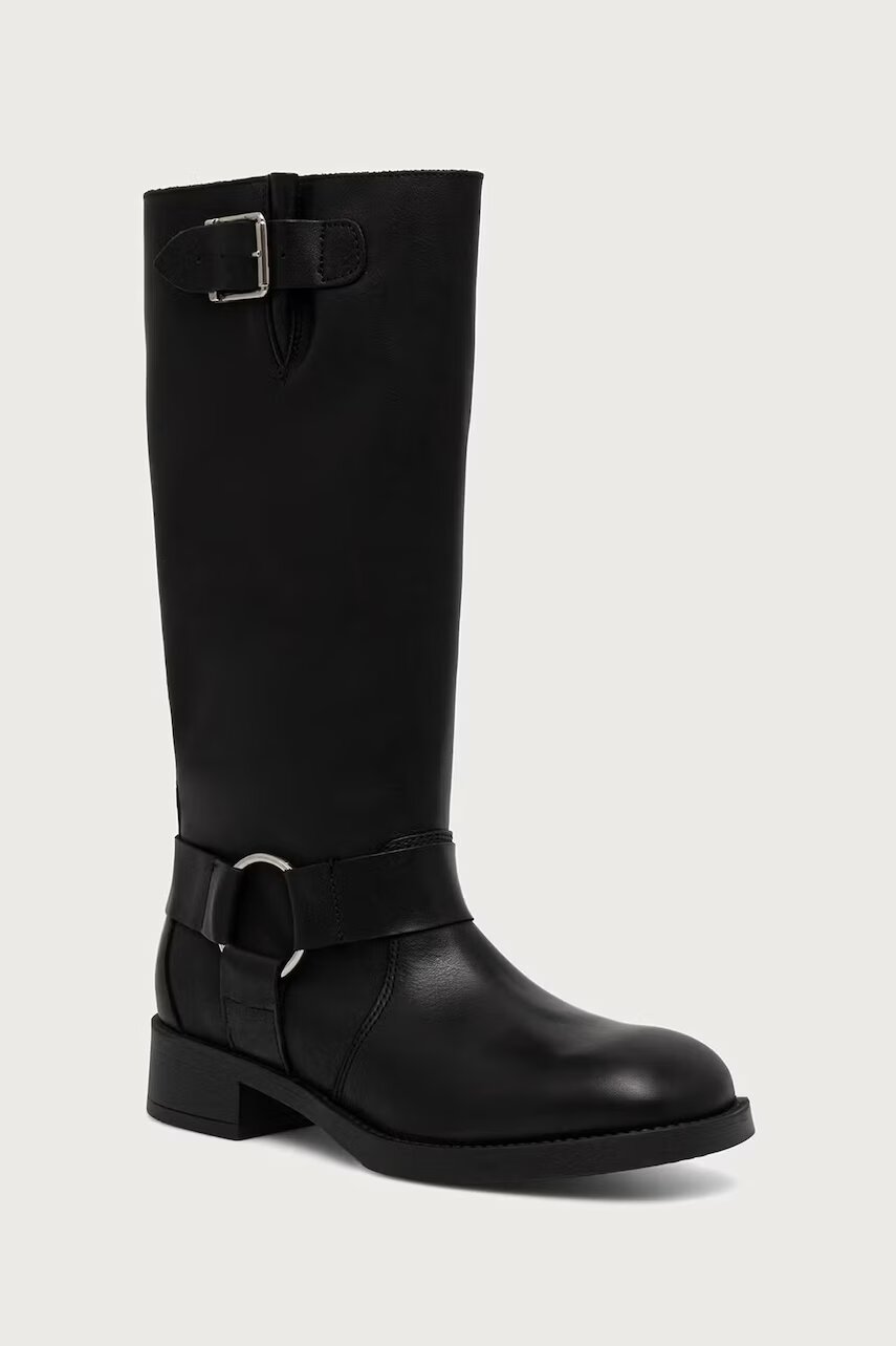 Steve Madden cizme pentru femei din piele Zamza