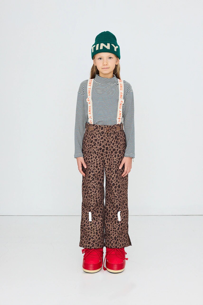 Tinycottons pantaloni de schi pentru copii ANIMAL PRINT SNOW PANT