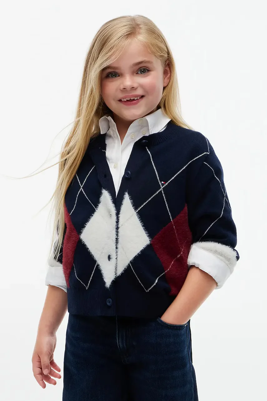Tommy Hilfiger cardigan pentru copii cu amestec de lână