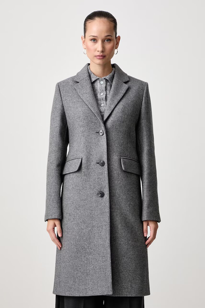 Tommy Hilfiger palton pentru femei cu lână