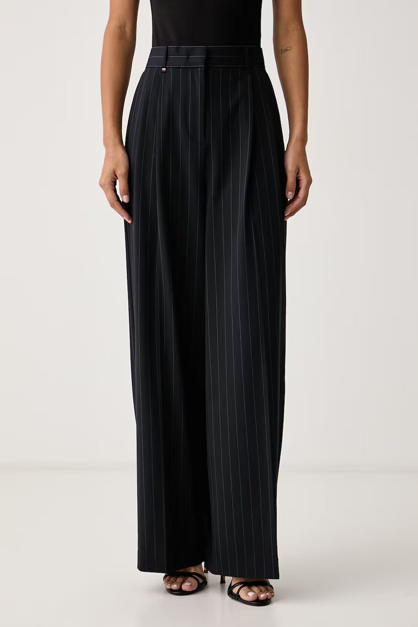 Tommy Hilfiger pantaloni de costum pentru femei cu vâscoză