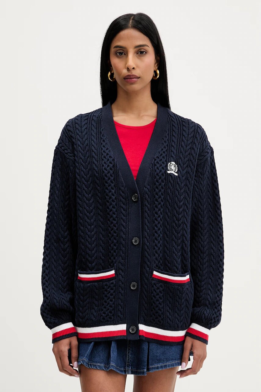 Tommy Jeans cardigan pentru femei din bumbac