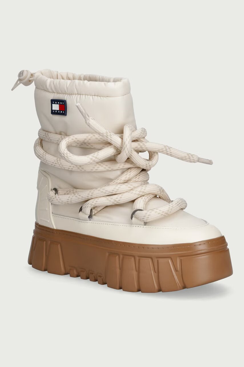 Tommy Jeans TJW PLATFORM NYLON SNOWBOOT WL cizme de zăpadă pentru femei