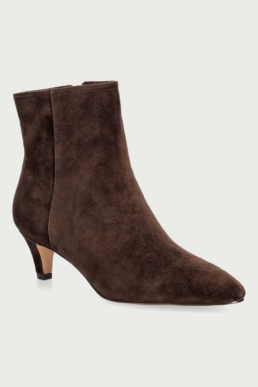 Twinset botine pentru femei din piele întoarsă