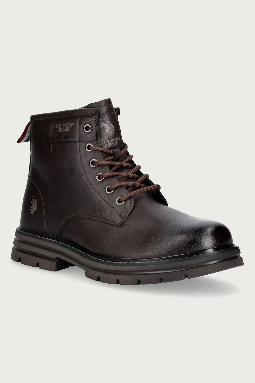 U.S. POLO ASSN. ghete de drumeție pentru bărbați din piele BERNY002