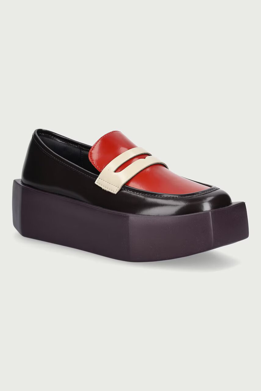 United Nude loafers slip-on pentru femei din piele Stone Loafer Lo