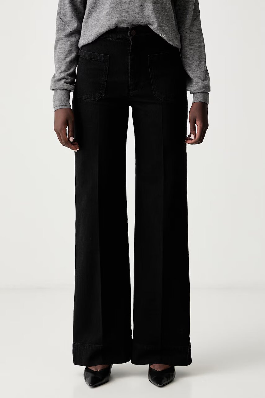 Victoria Beckham blugi wide leg pentru femei Alina