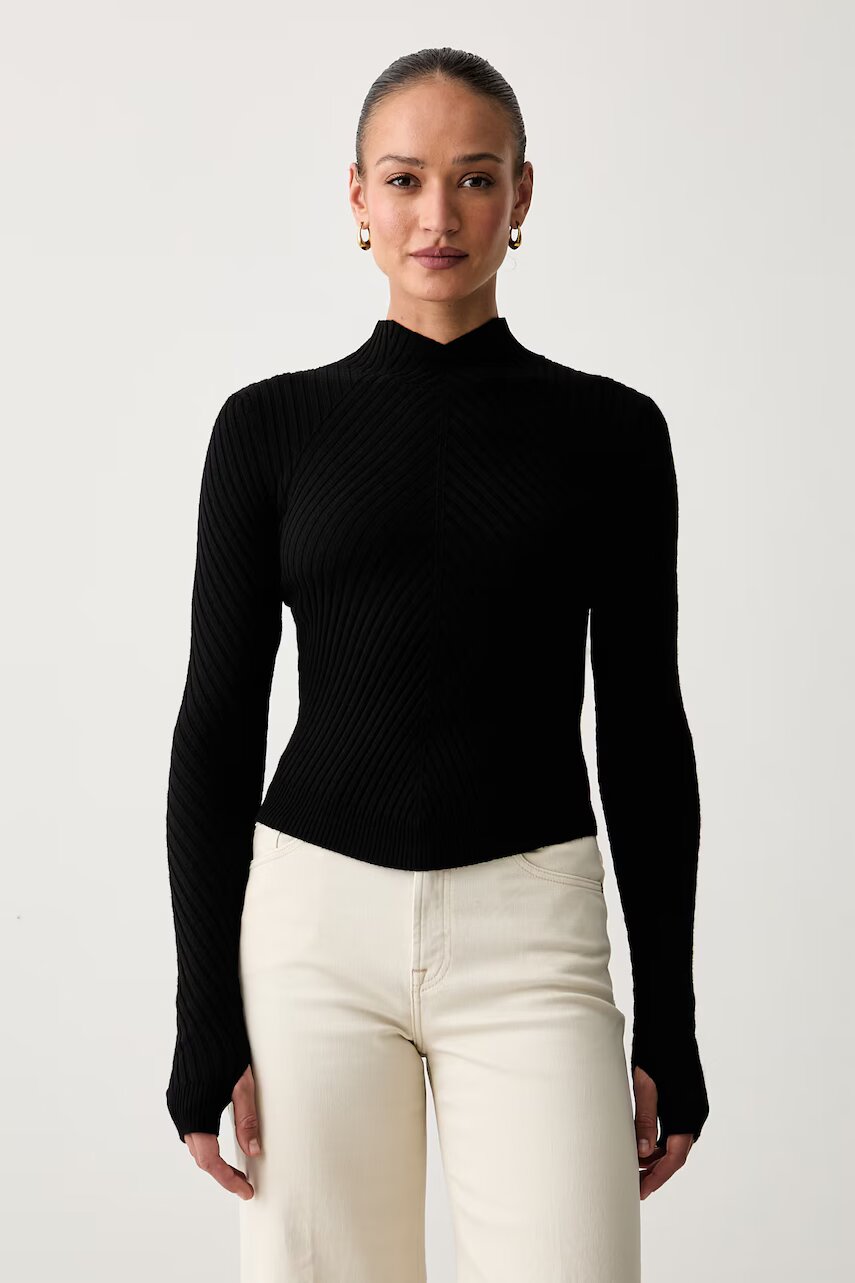Victoria Beckham pulover pentru femei din lână merino