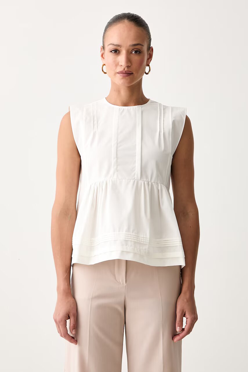 Weekend MaxMara bluză pentru femei din bumbac WKDVALLO