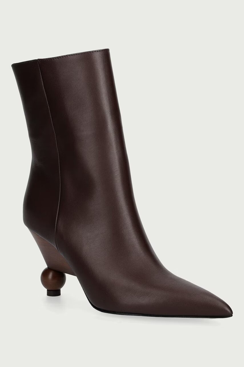 Weekend MaxMara botine pentru femei din piele