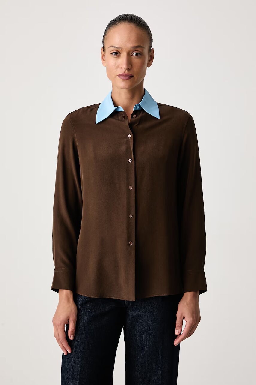 Weekend MaxMara cămașă pentru femei din mătase WKSECCELSO