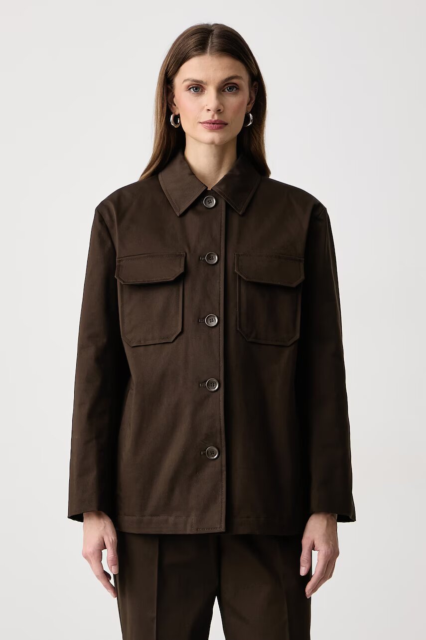 Weekend MaxMara palton pentru femei cu bumbac WKSELMO