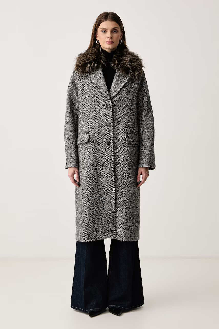 Weekend MaxMara palton pentru femei cu lână WKITASCA