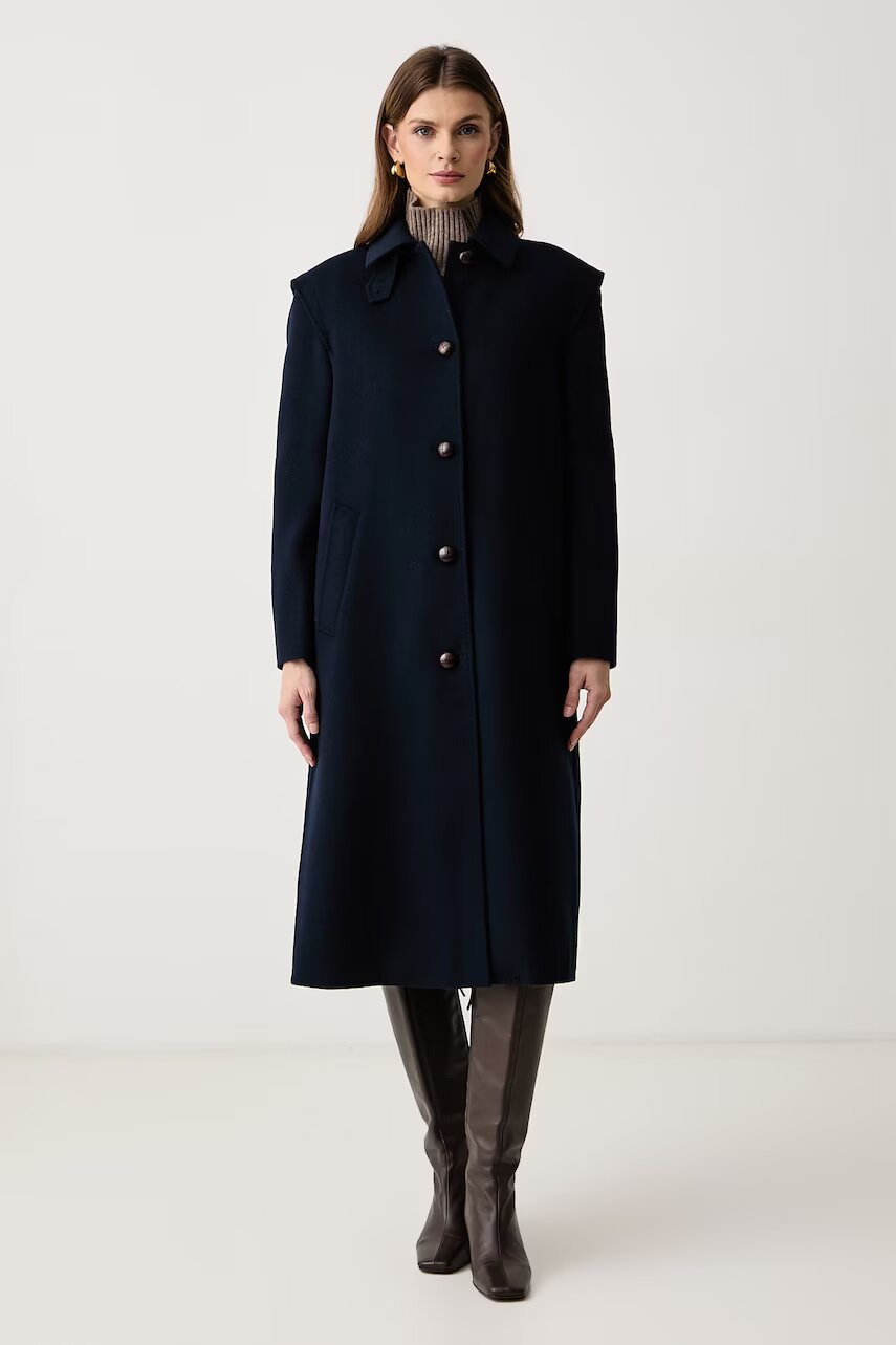 Weekend MaxMara palton pentru femei cu lână WKSGESSATI