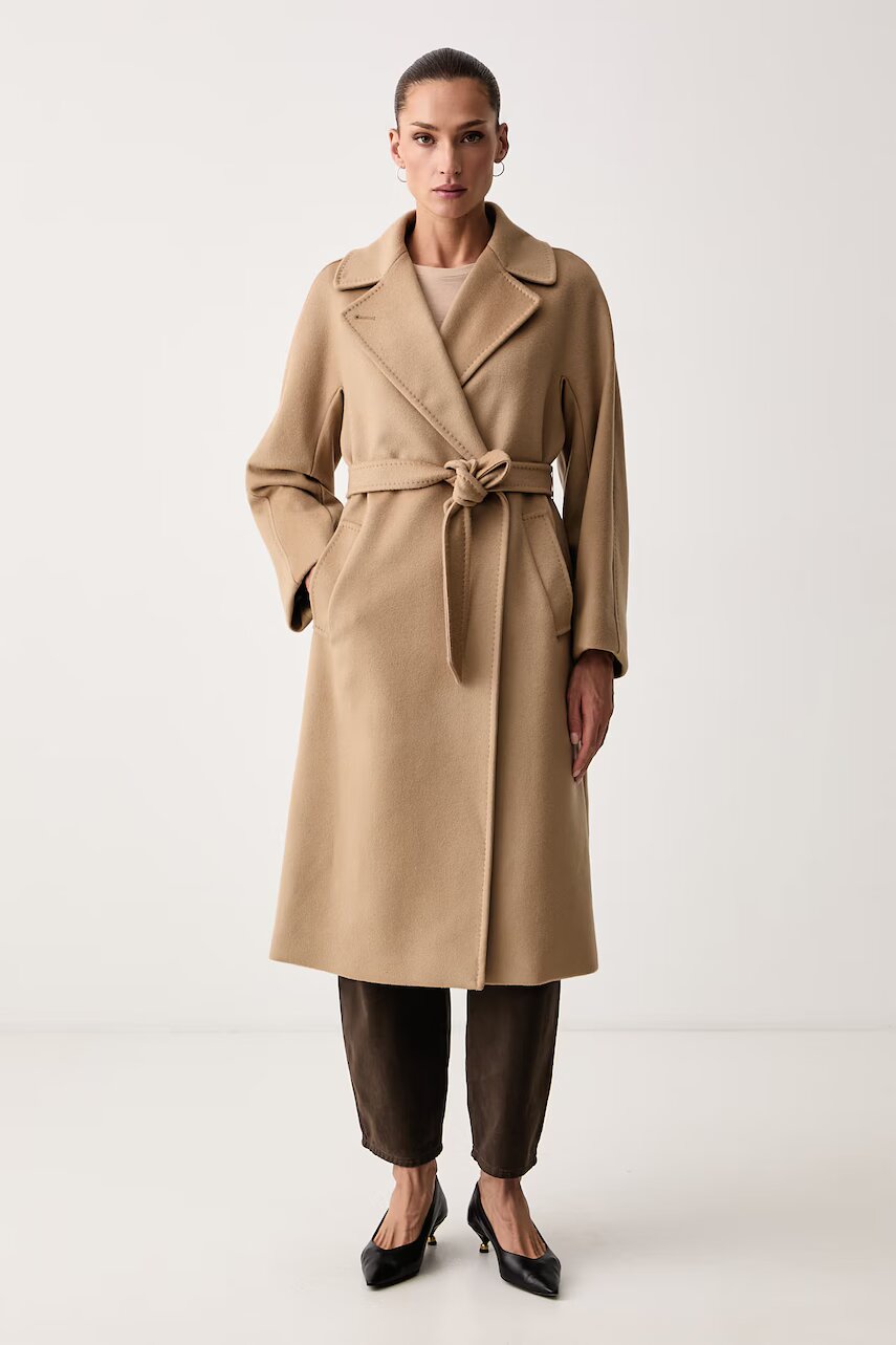 Weekend MaxMara palton pentru femei din lână WKDRESINA