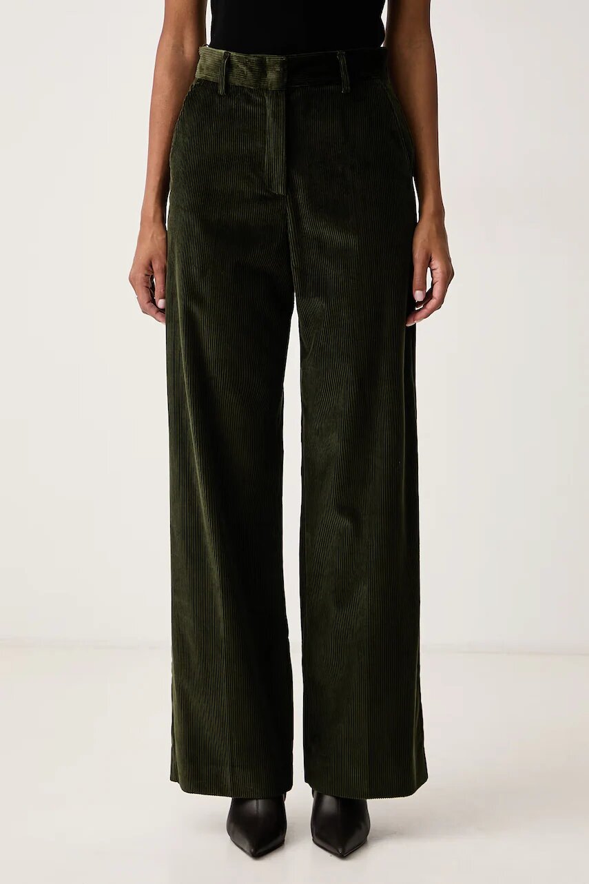Weekend MaxMara pantaloni pentru femei din catifea reiată WKDTANIA