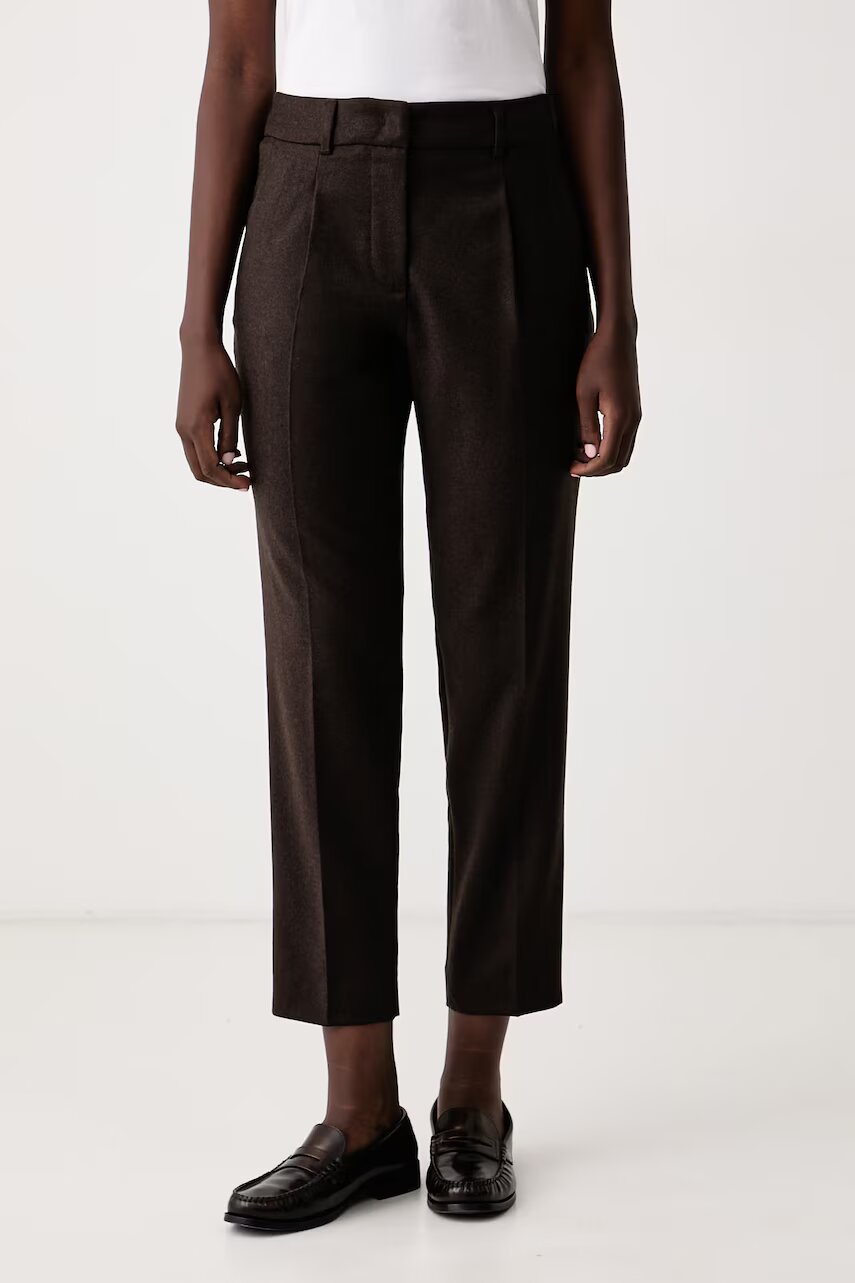 Weekend MaxMara pantaloni regular pentru bărbați cu lână WKDCALDAIA
