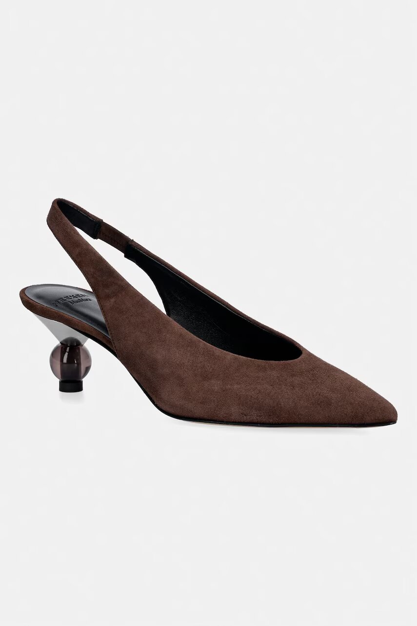 Weekend MaxMara tocuri din piele întoarsă