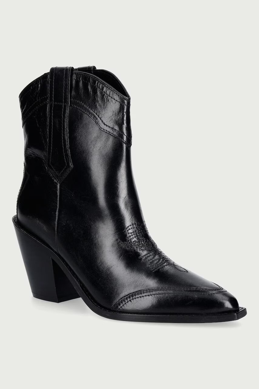 Zadig & Voltaire cizme cowboy pentru femei din piele Cara Spazzo