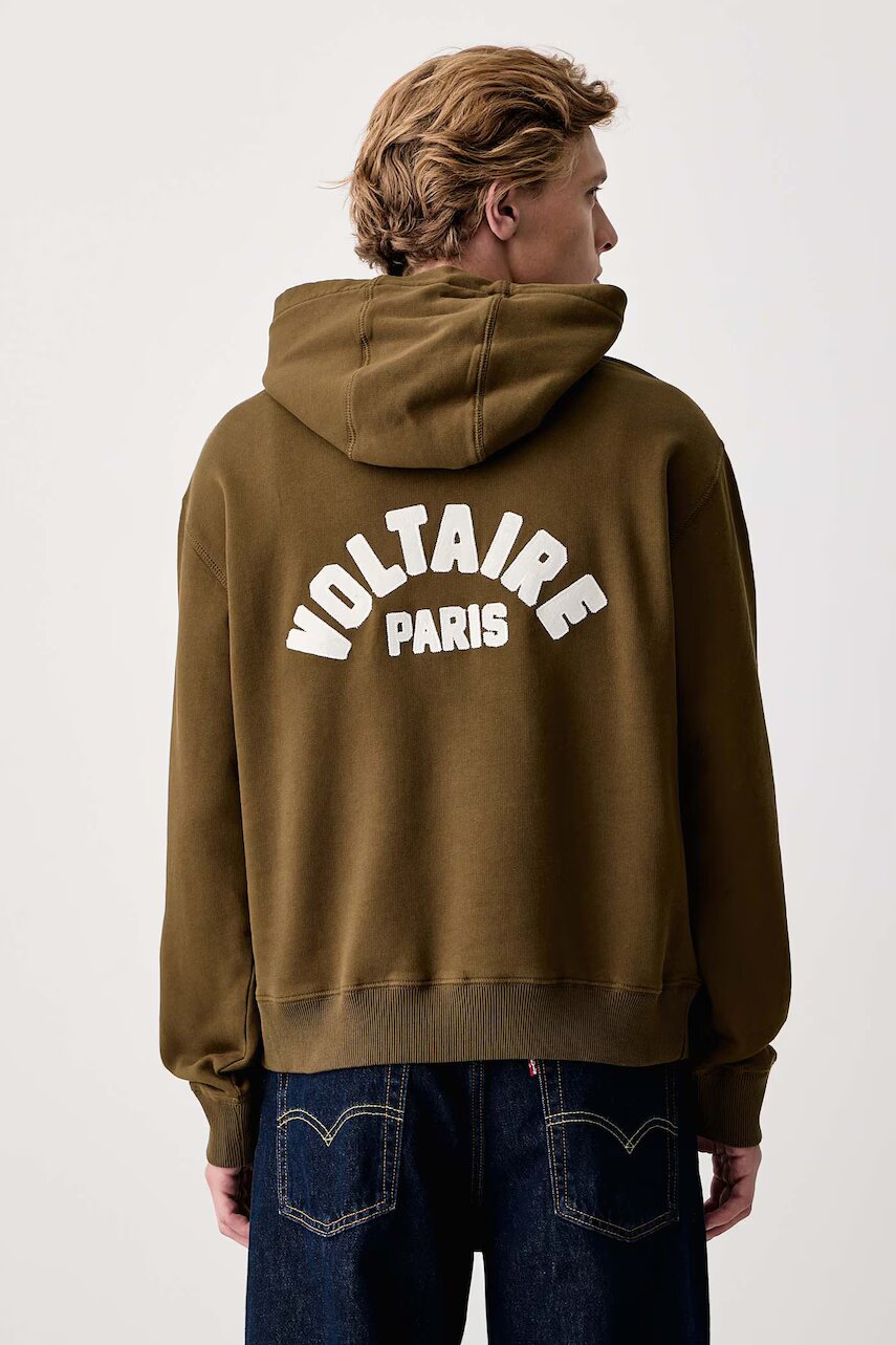 Zadig & Voltaire hanorac cu glugă pentru bărbați din bumbac SACHA
