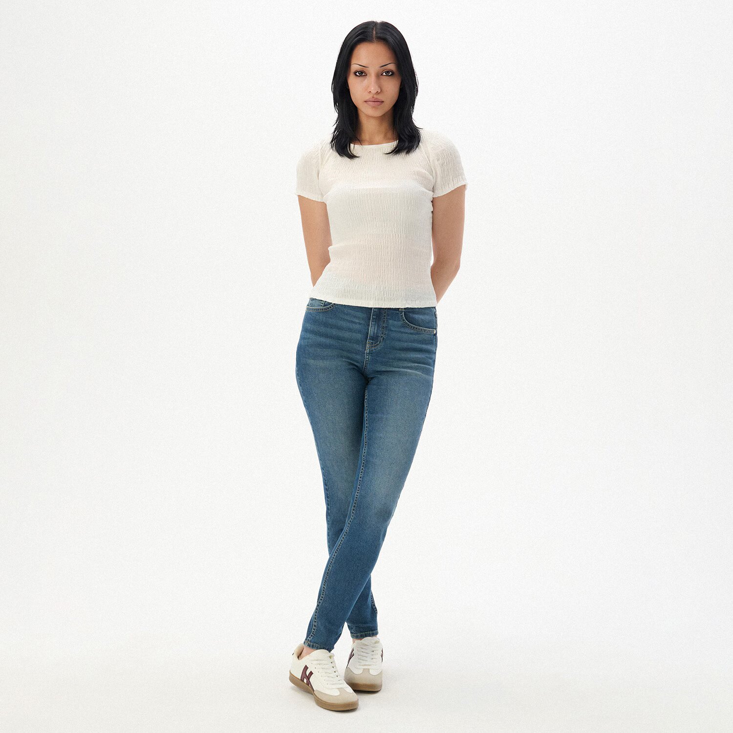 Cropp Blugi skinny TALL - albastru