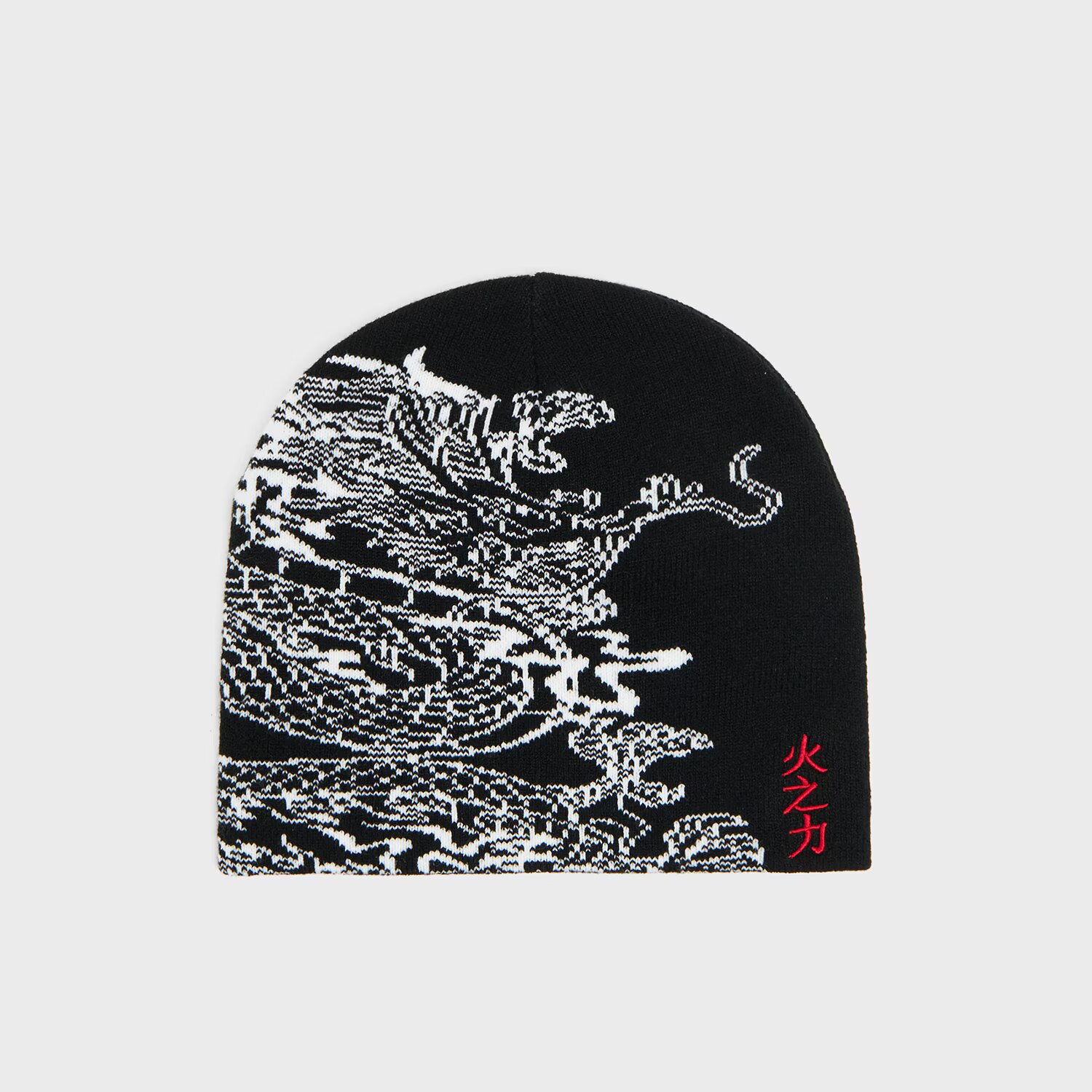 Cropp Căciulă beanie cu imprimeu - negru
