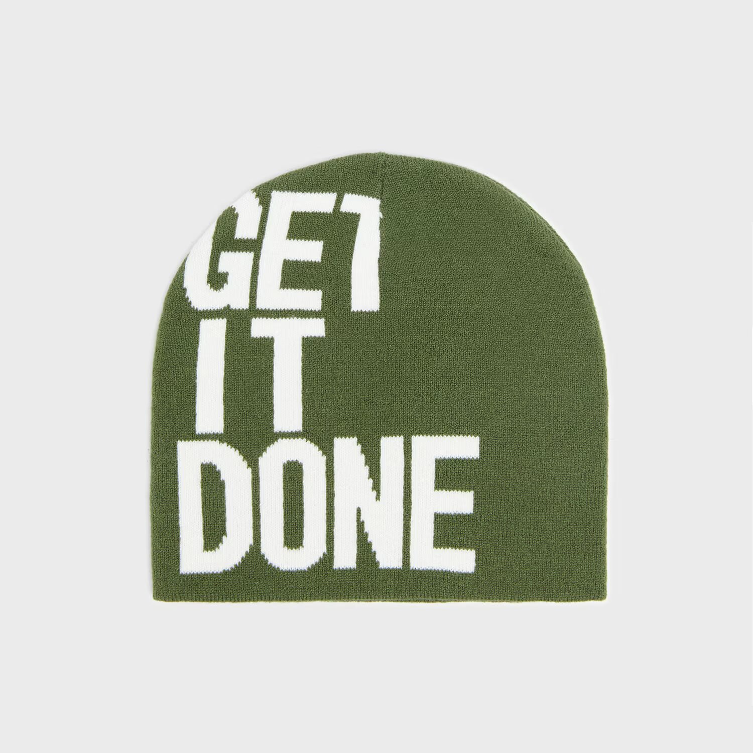 Cropp Căciulă beanie cu imprimeu - verde-oliv