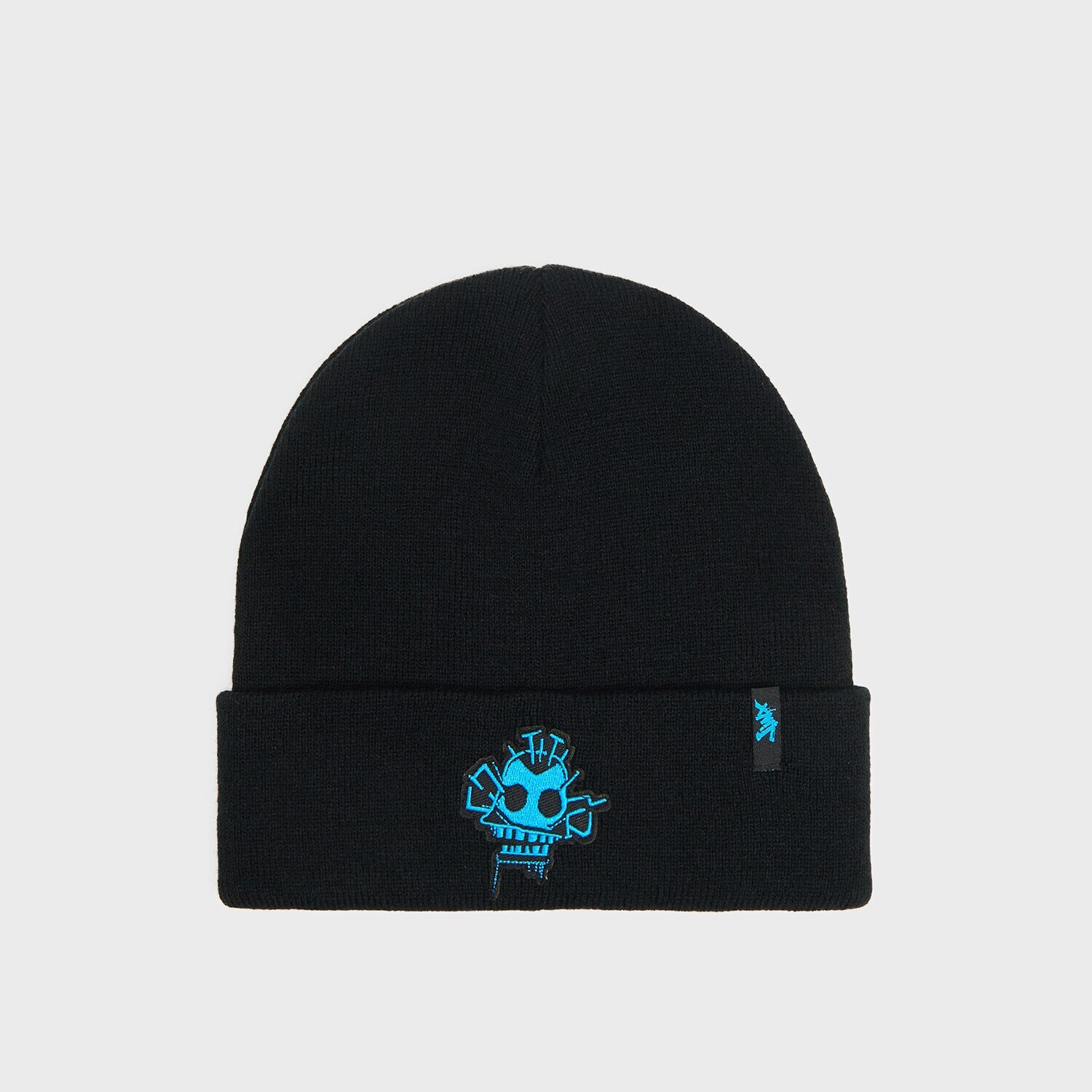 Cropp Căciulă beanie neagră cu aplicație cusută Arcane Jinx - negru