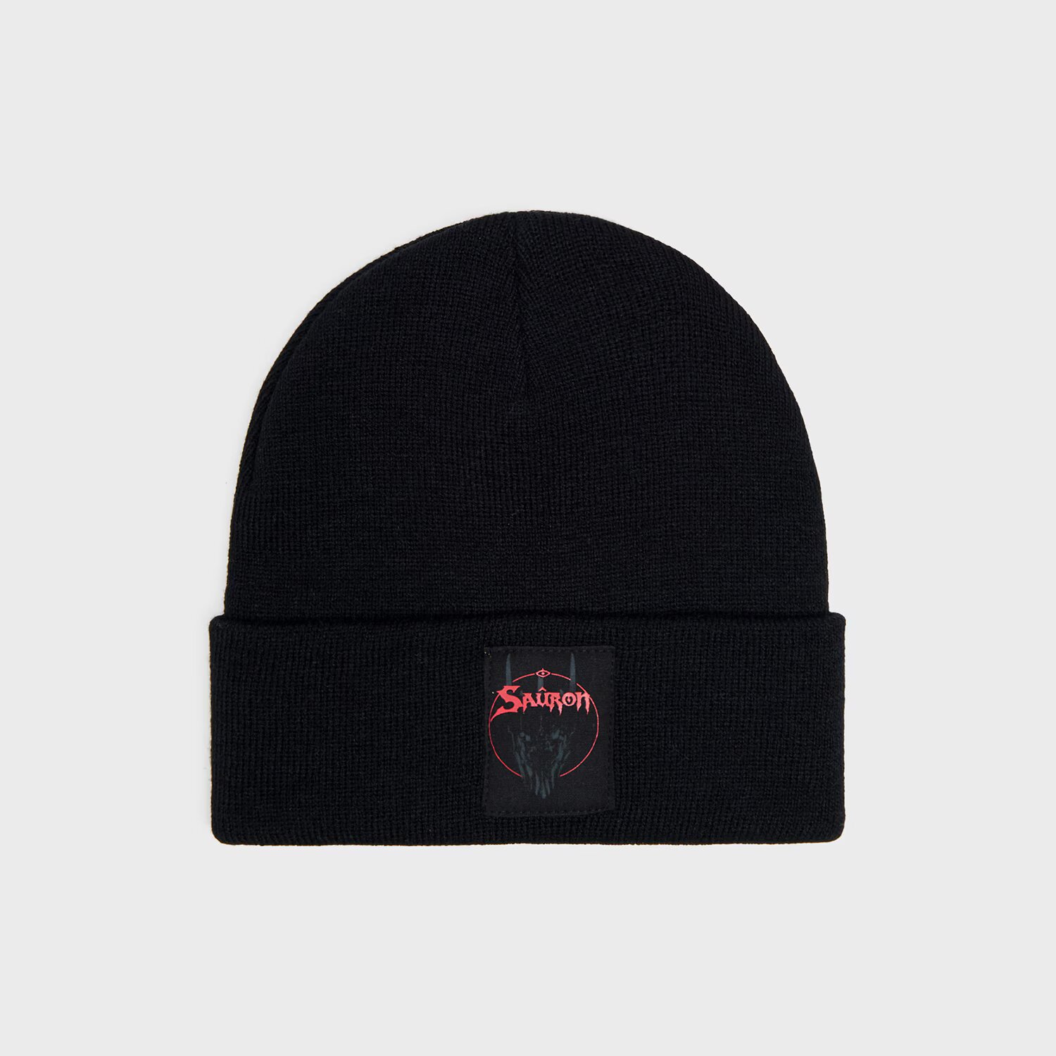 Cropp Căciulă beanie neagră cu aplicație cusută Sauron The Lord of the Rings - negru