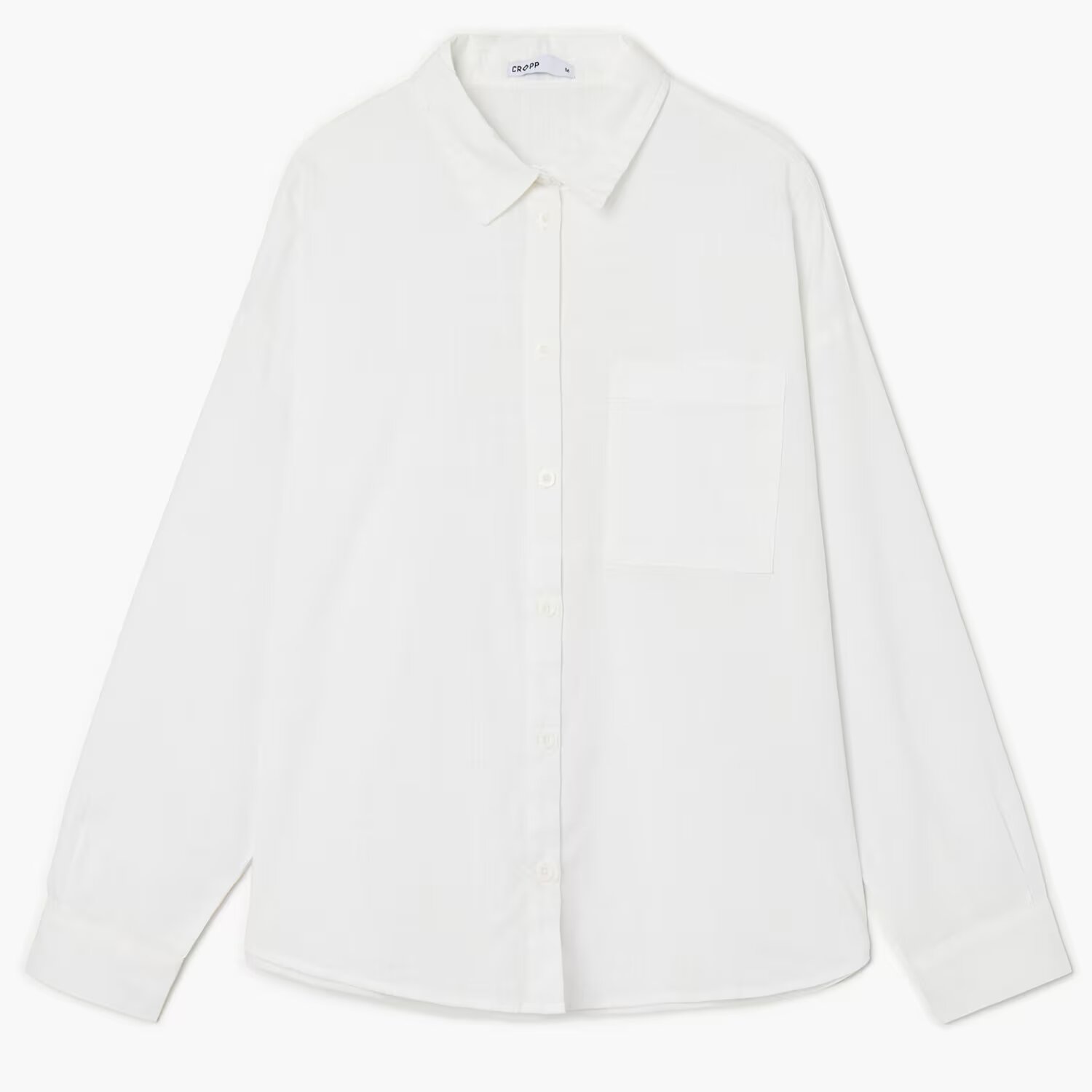 Cropp Cămașă albă oversize - alb