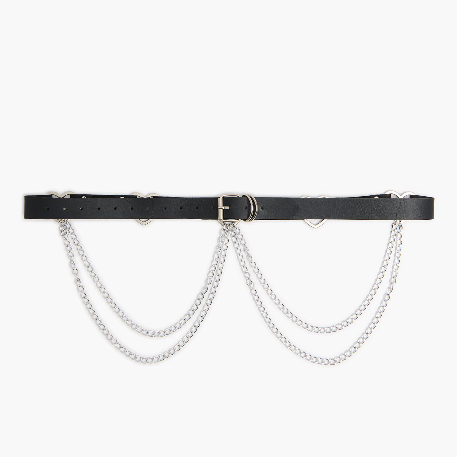 Cropp Curea cu lanț decorativ - negru
