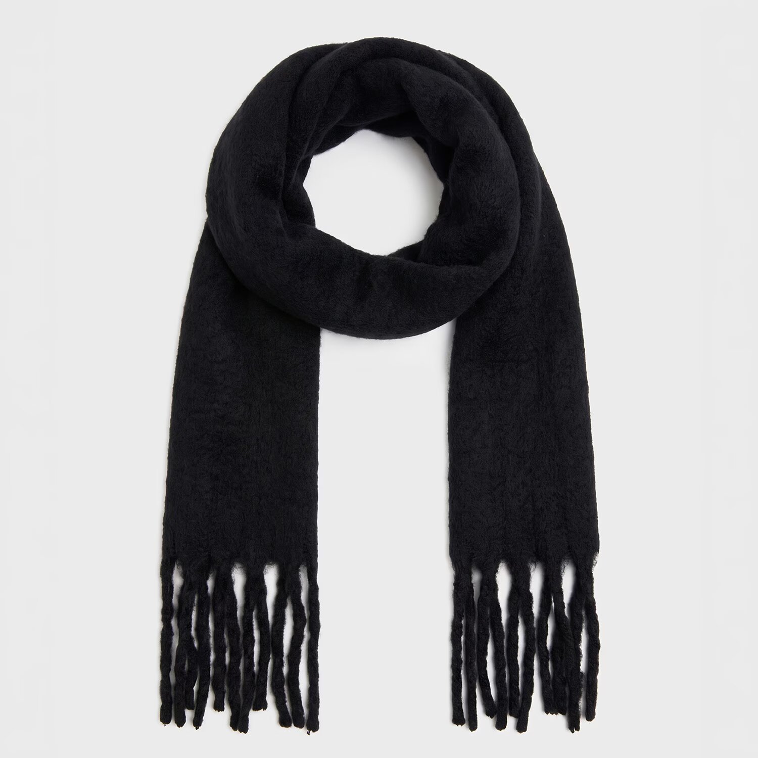 Cropp Fular cu franjuri - negru