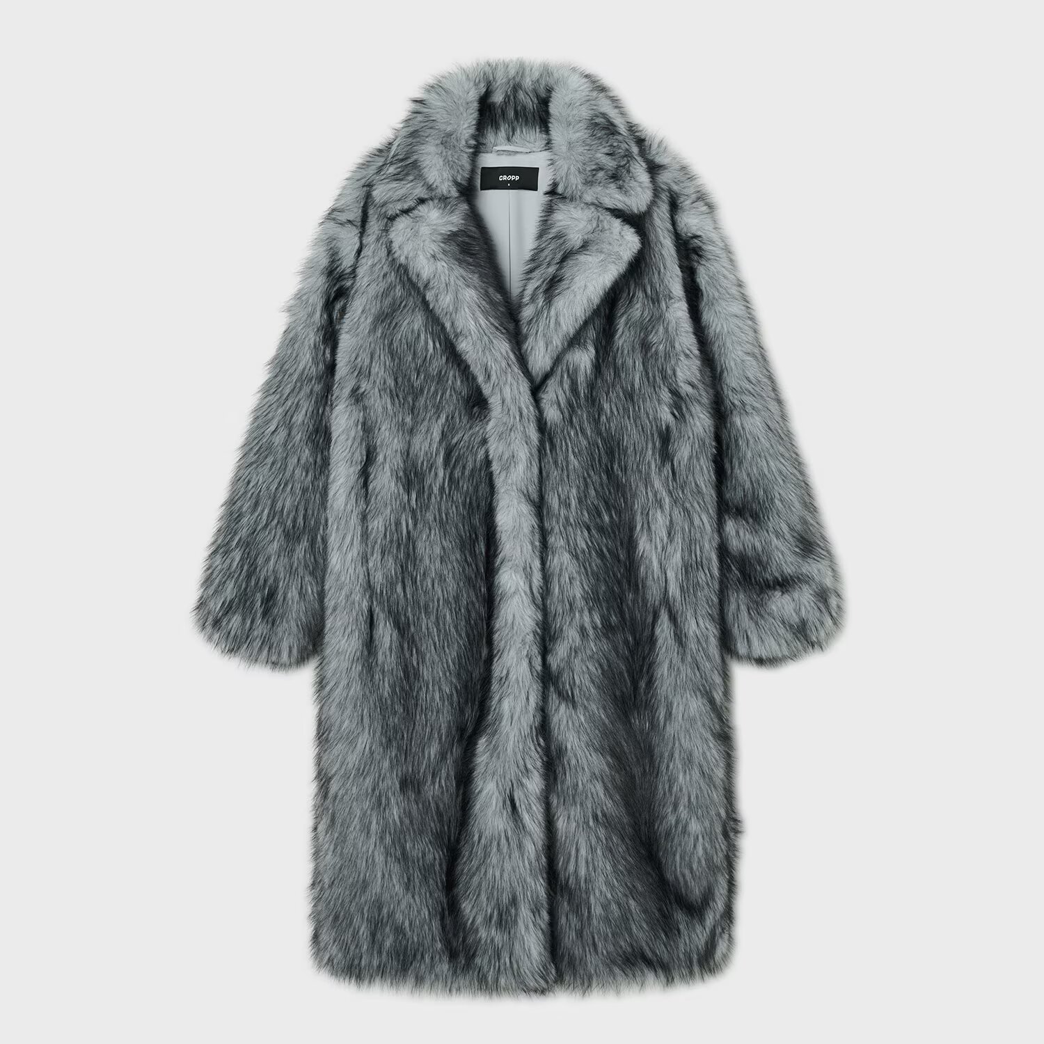 Cropp Haină din blană artificială - gri-închis