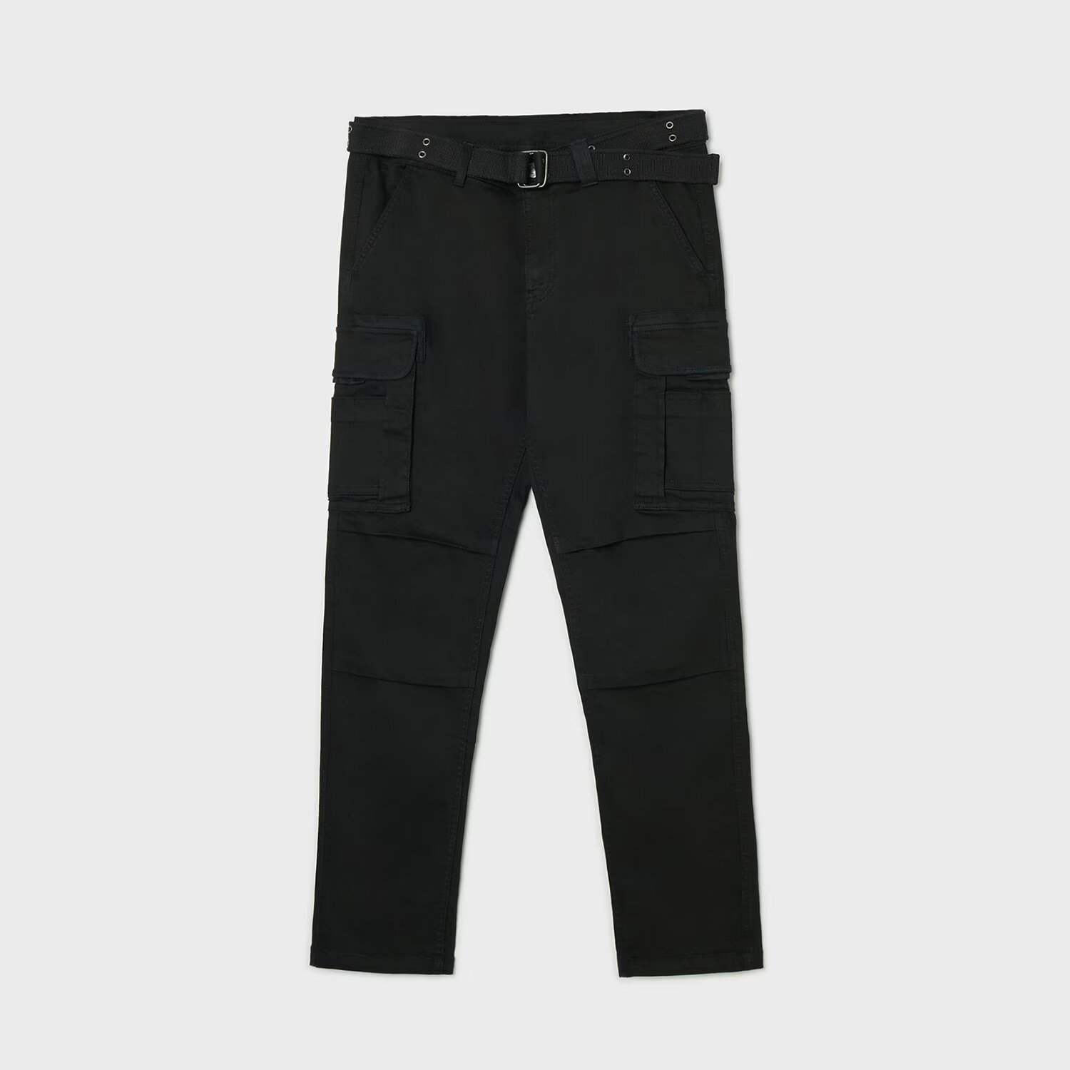 Cropp Pantaloni cu curea - negru