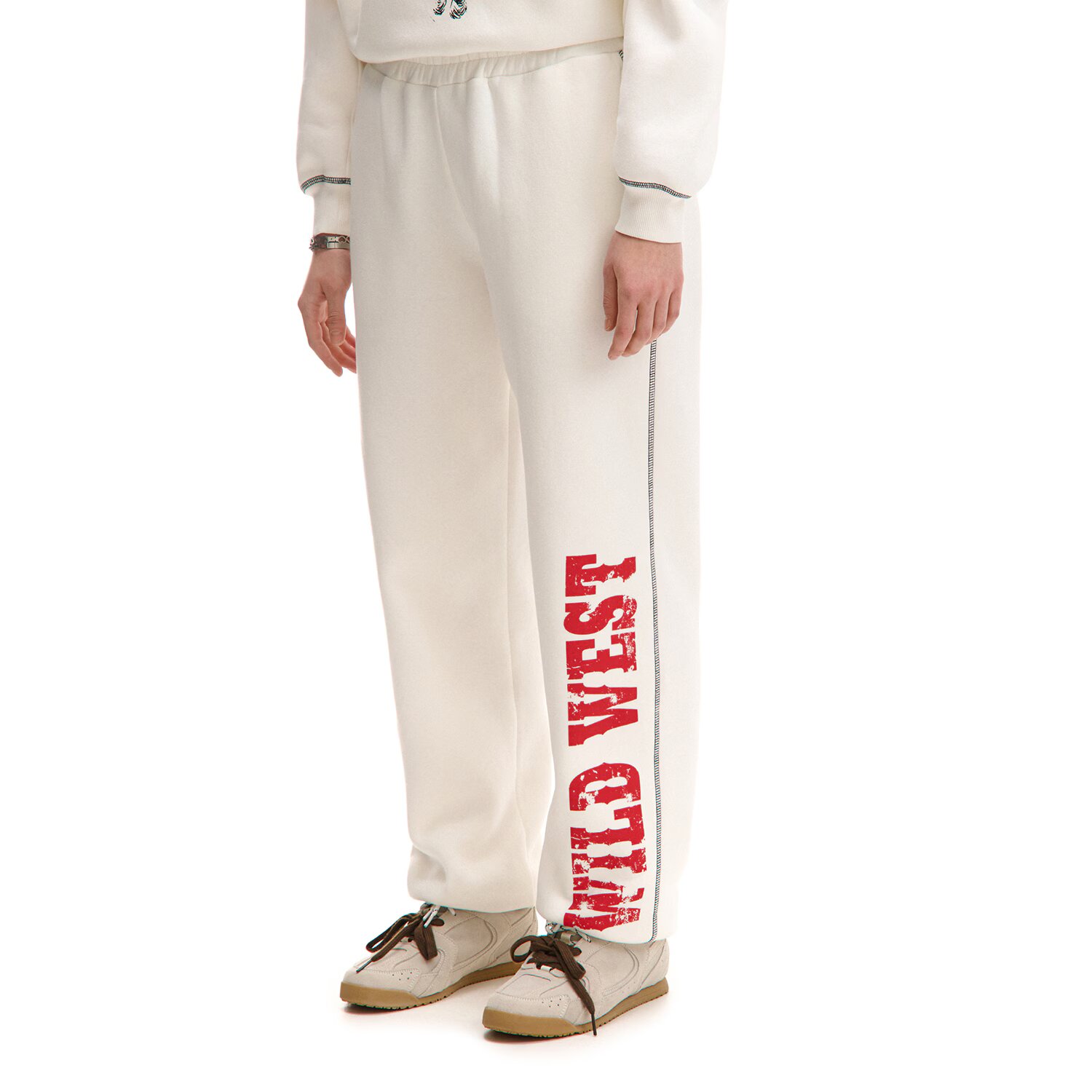 Cropp Pantaloni de training jogger - crem