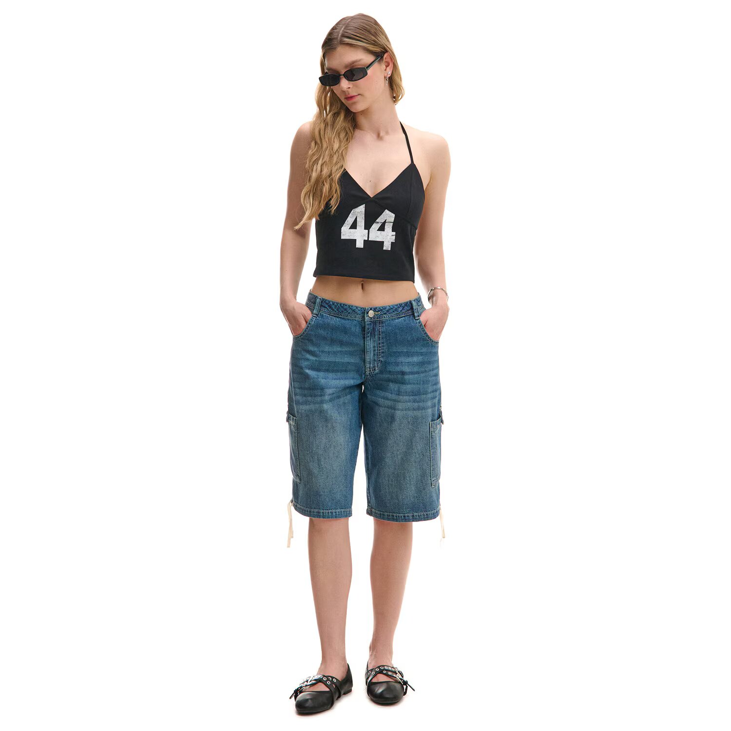 Cropp Pantaloni scurți de blugi - albastru