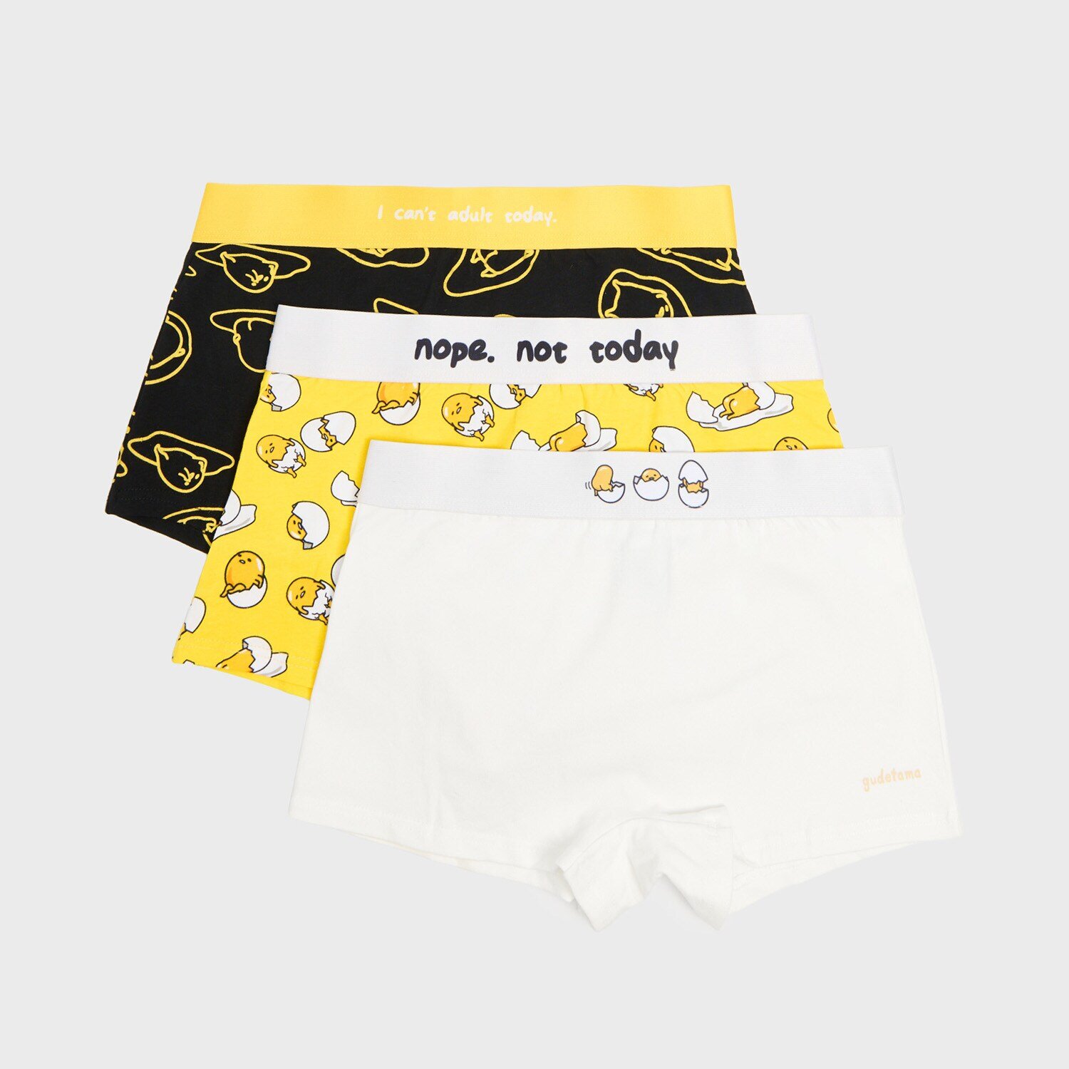 Cropp Set de 3 perechi de chiloți Gudetama - multicolor