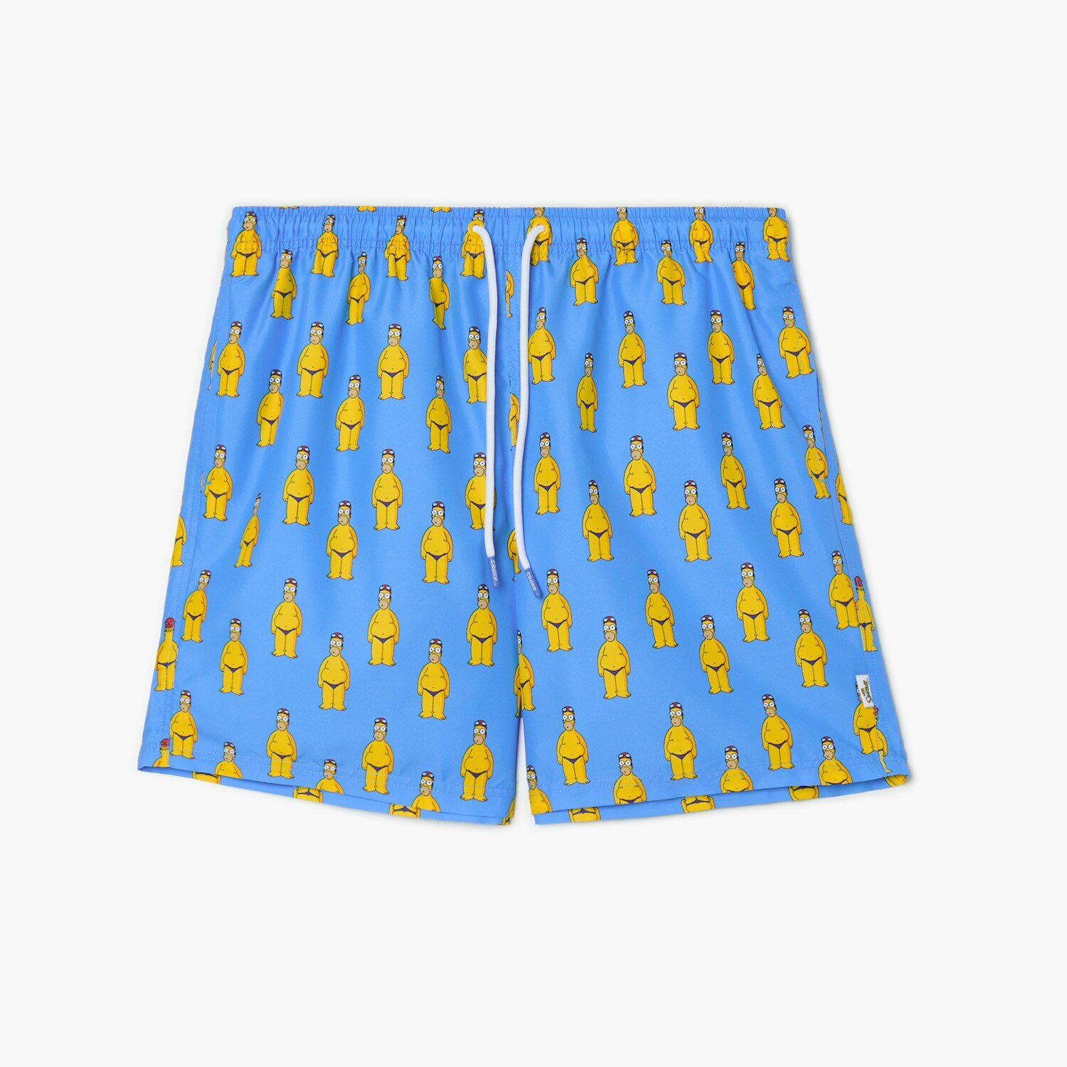 Cropp Șort de baie cu imprimeu integral Homer Simpson - albastru