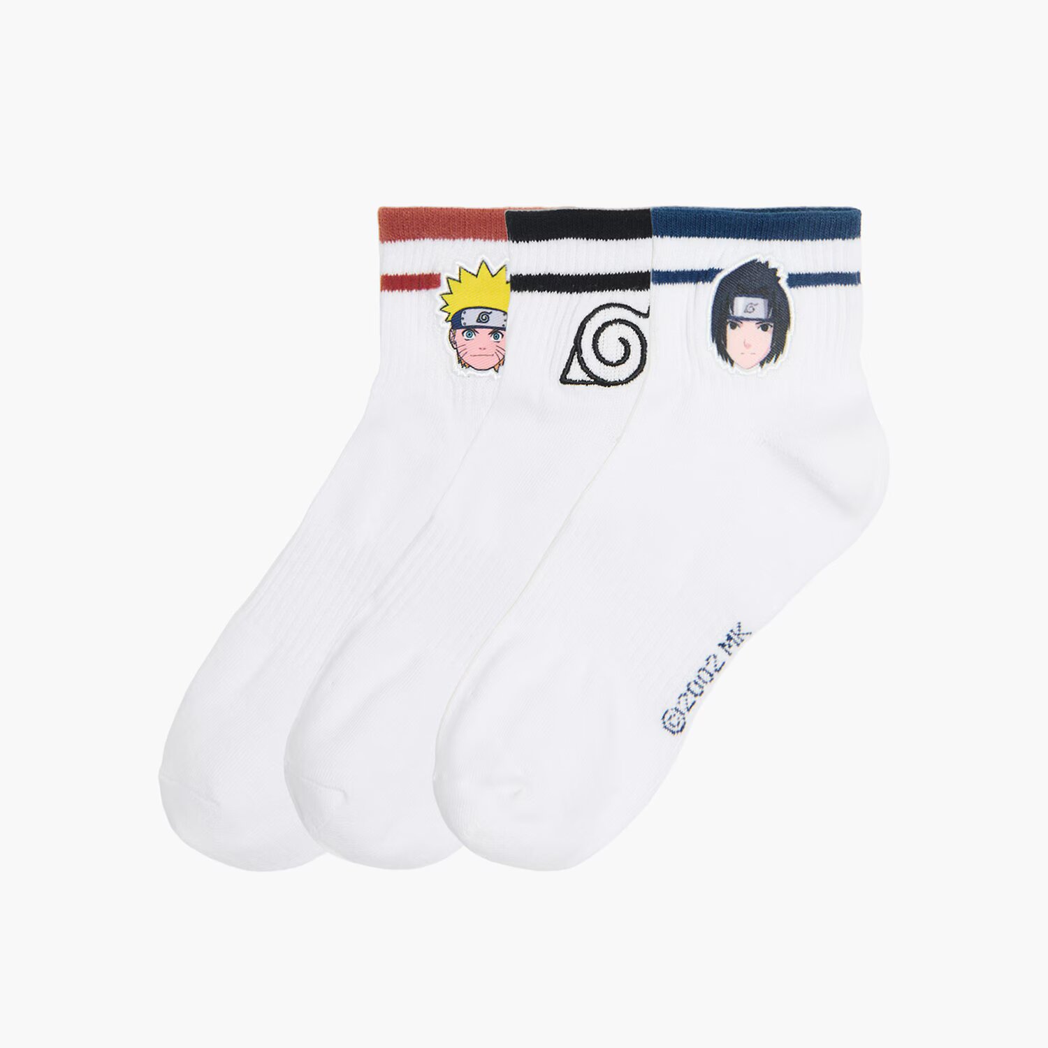 Cropp Șosete 3 pack Naruto - alb