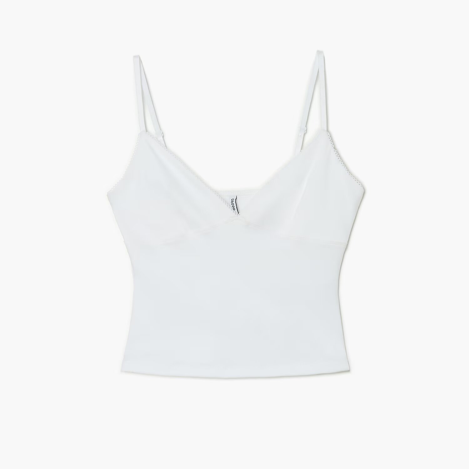 Cropp Top cu bretele - alb